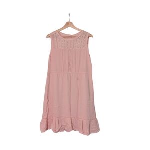 Forever 21 Blush Pink Lace Dress, L